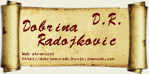 Dobrina Radojković vizit kartica